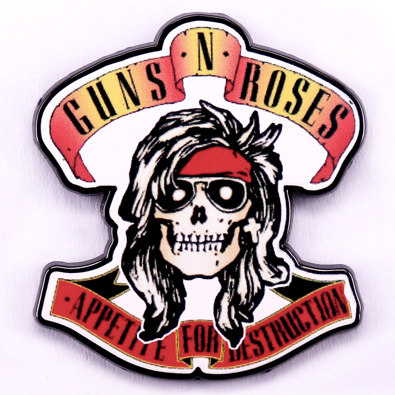 Guns N Roses Band Enamel Pin - Metal Pin