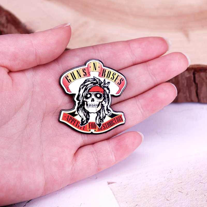 Guns N Roses Band Enamel Pin - Metal Pin