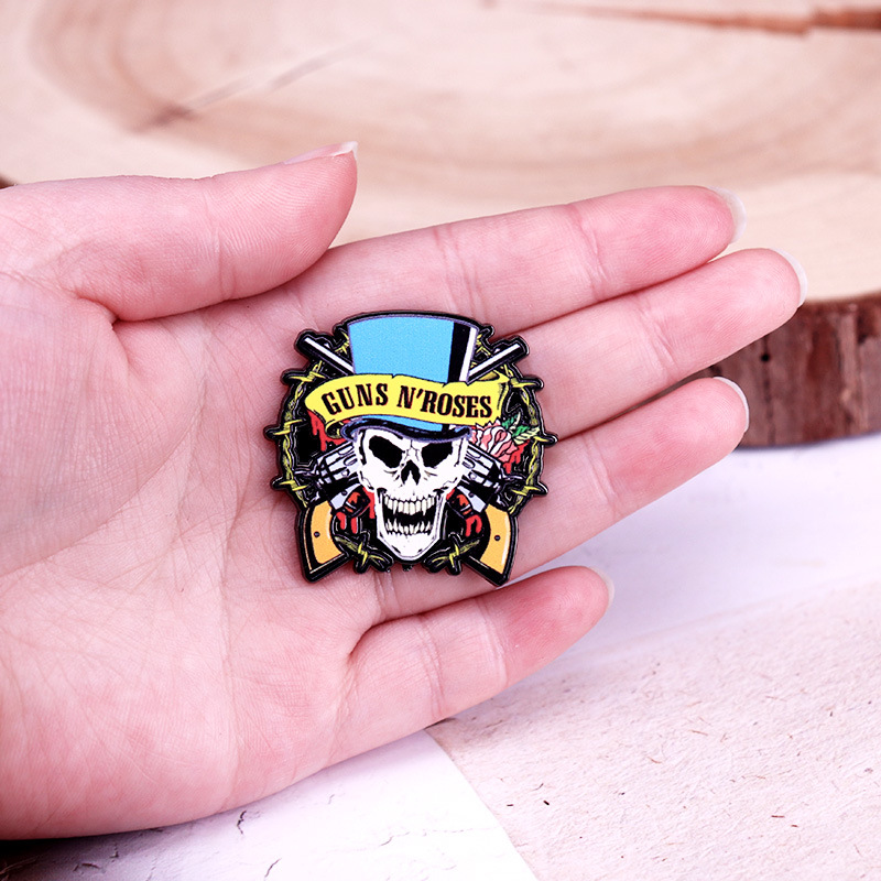 Guns N Roses Band Enamel Pin - Metal Pin