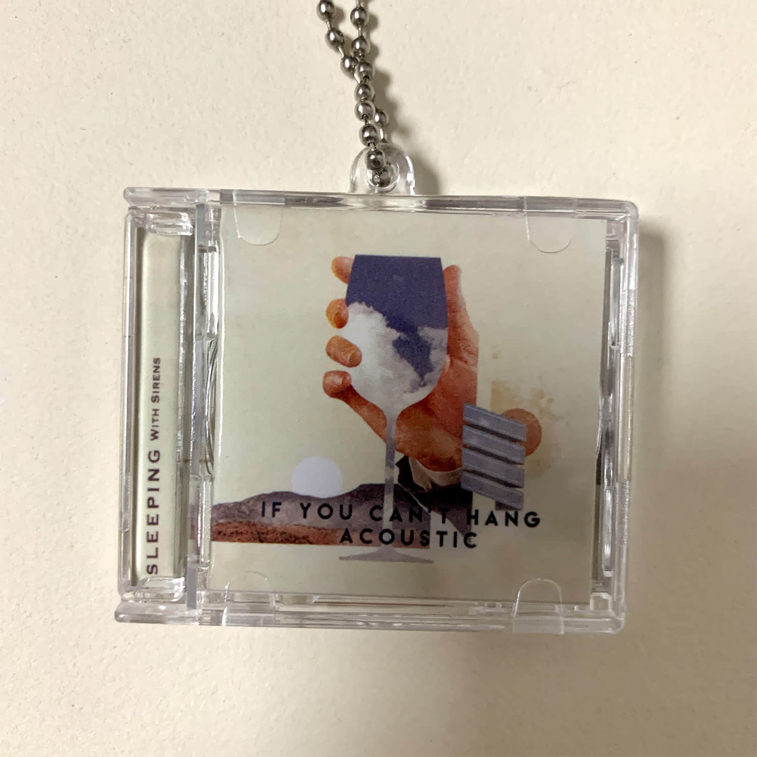 Sleeping With Sirens Little CD Album Cover Keychains - Let's Cheers to This - If You Can't Hang