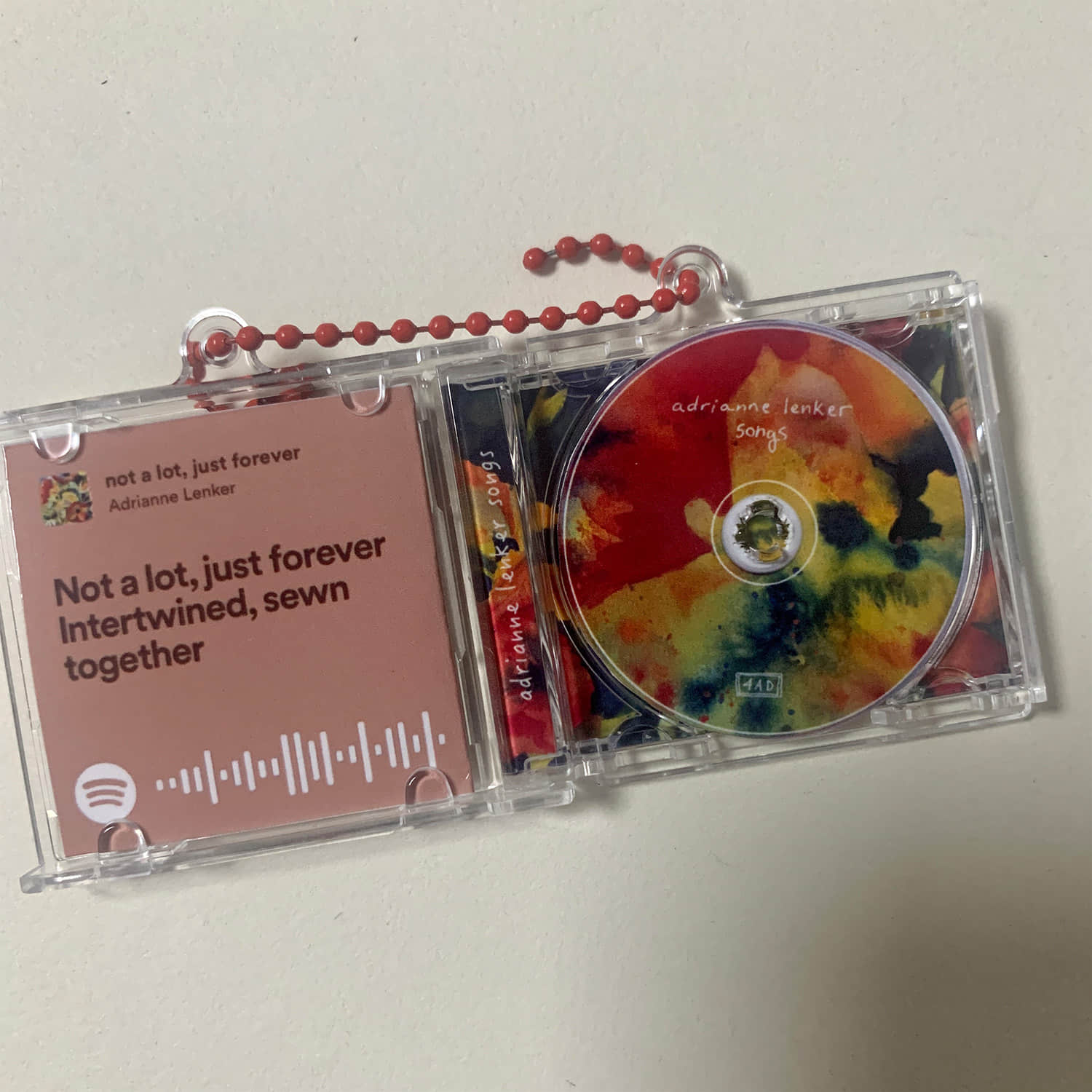 Adrianne Lenker Little CD Album Cover Keychains -Songs