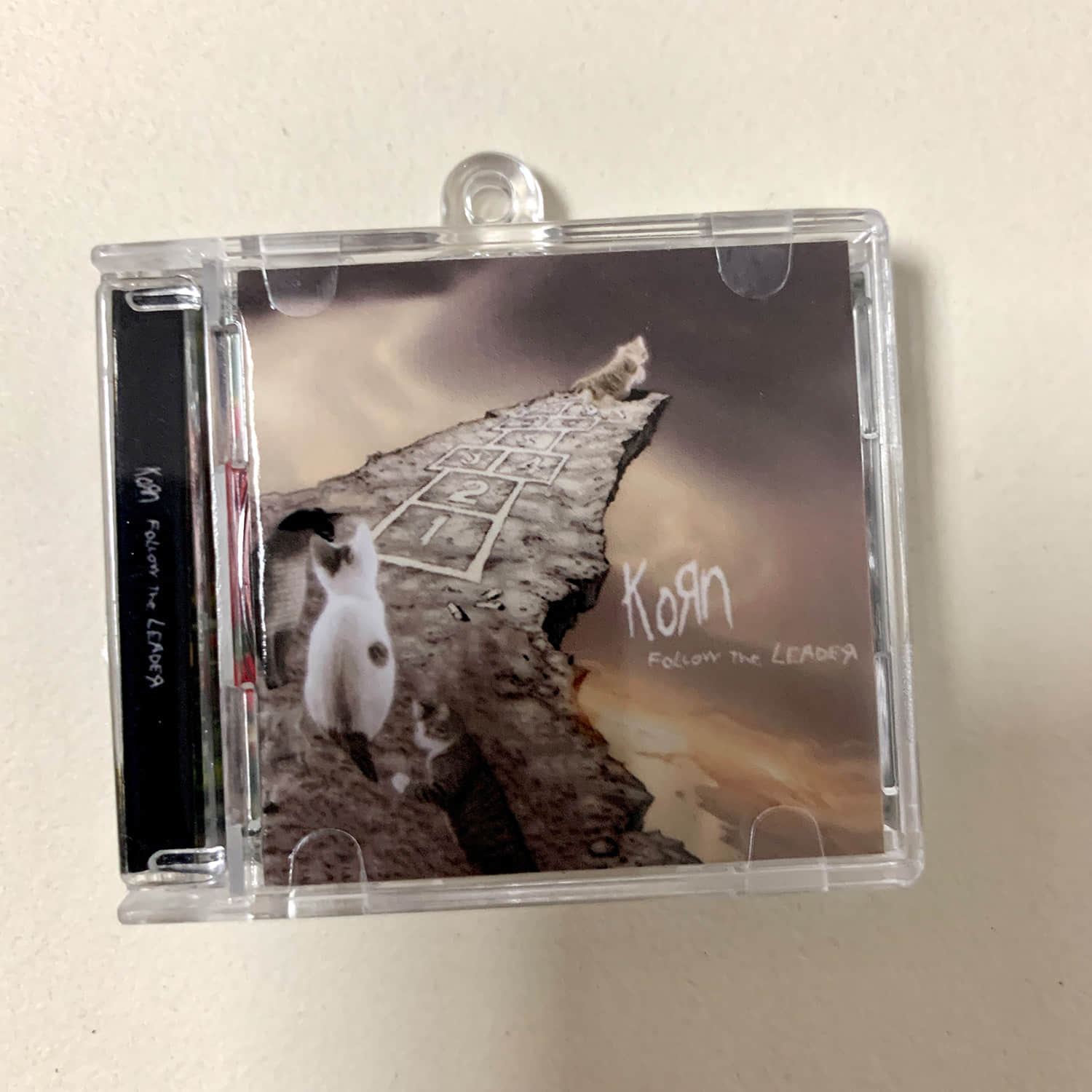 Cat Cover Design Little CD Album Cover Keychains - Radiocat - Deftones cat - KORN cat