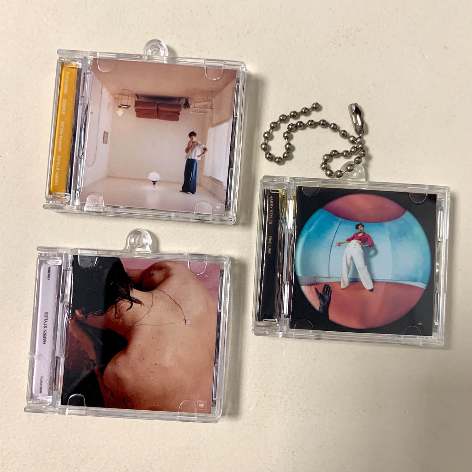 Harry Styles Little CD Album Cover Keychains - Fine Line  - Harry Styles - Harry's House