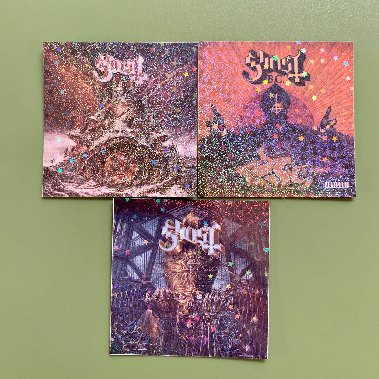 Ghost 2" Album Cover Stickers – Infestissumam - Prequelle - Impera