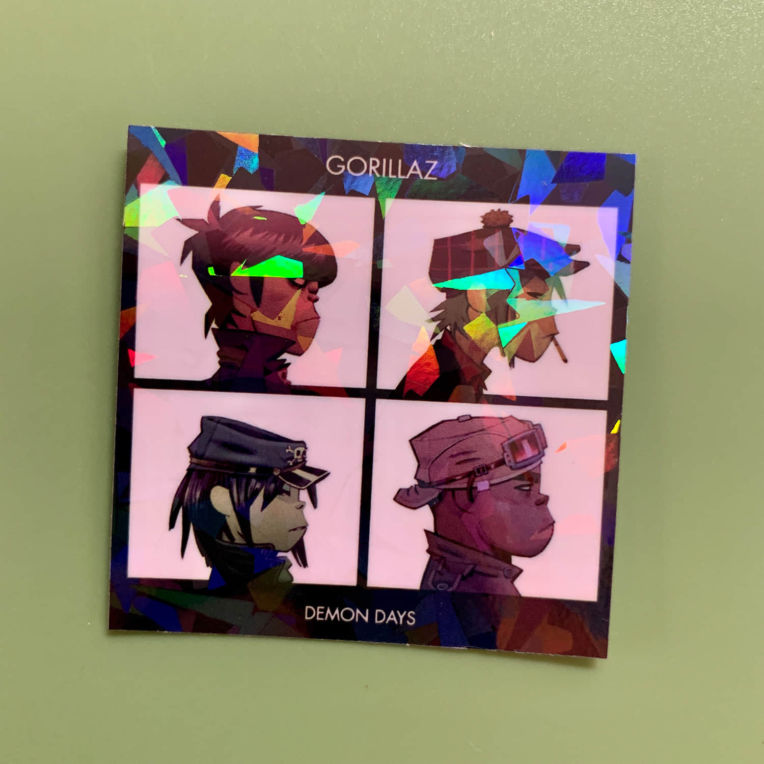 Gorillaz 2" Album Cover Stickers - Demon Day