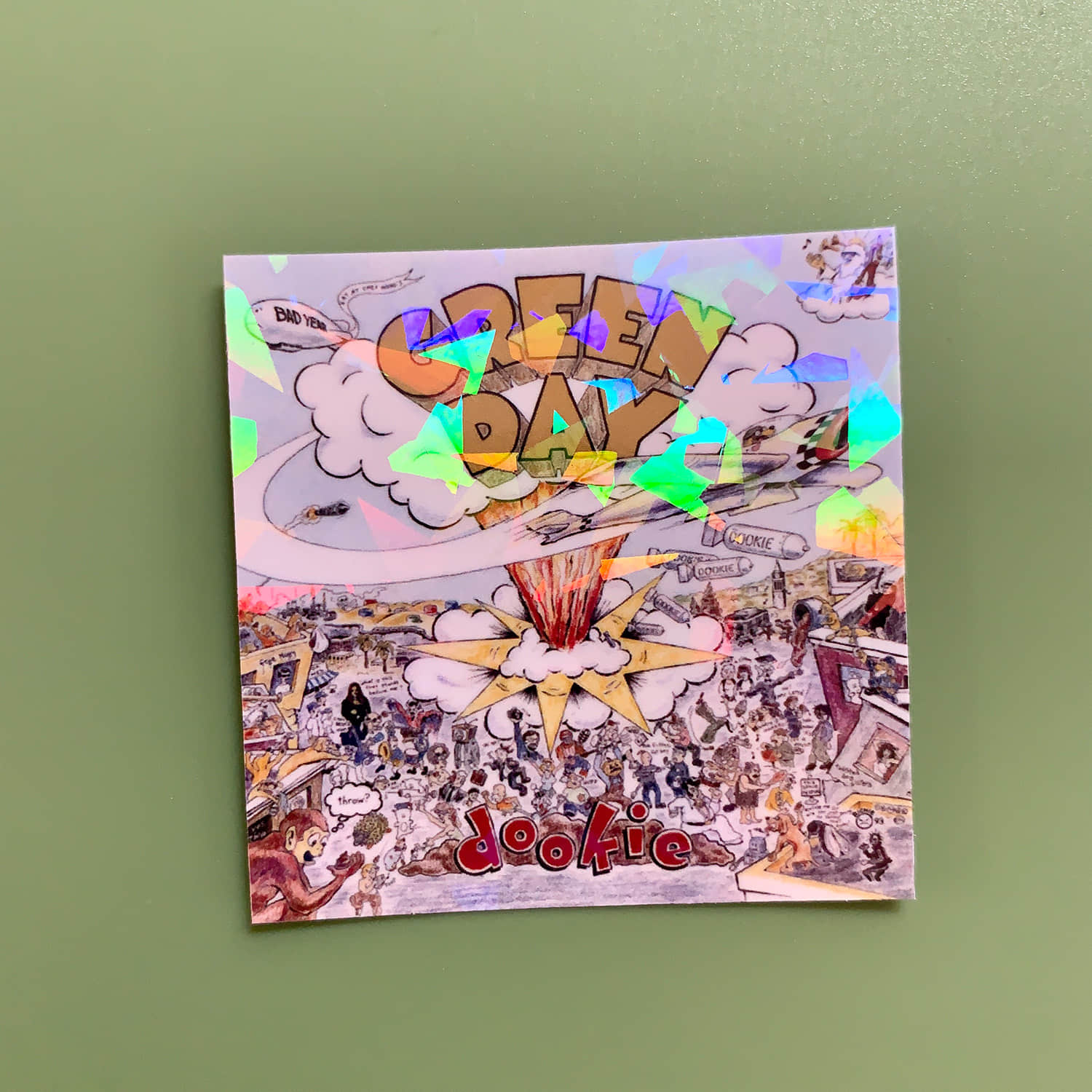 Green Day 2" Album Cover Stickers - Dookie