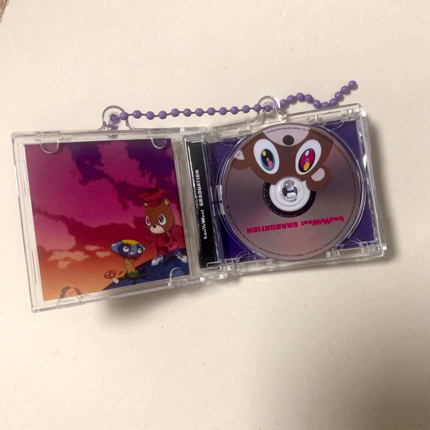 Kanye West Little CD Album Cover Keychains -Graduation