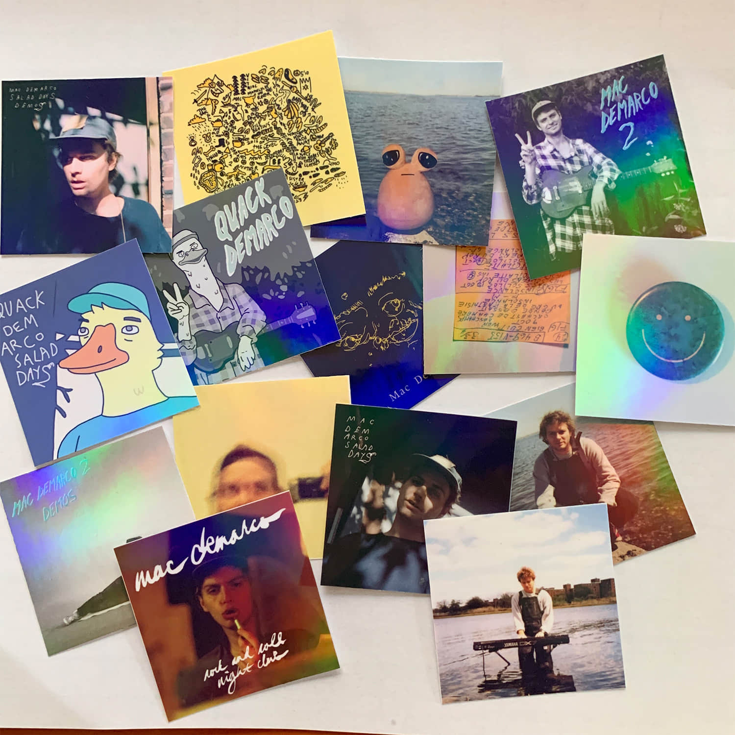 Mac Demarco -- 2" Album Cover Stickers Pack 16 Piece