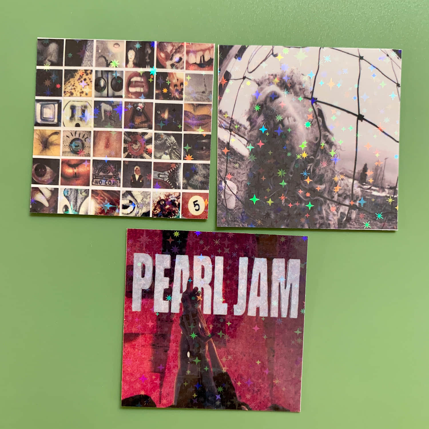 Pearl Jam  2" Album Cover Stickers – Ten - Vs -No Code