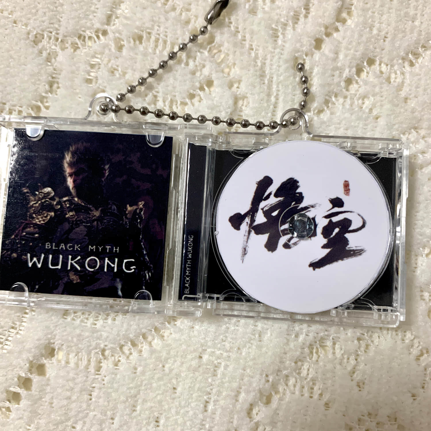 Black MYTH Wukong Game Cover Keychains