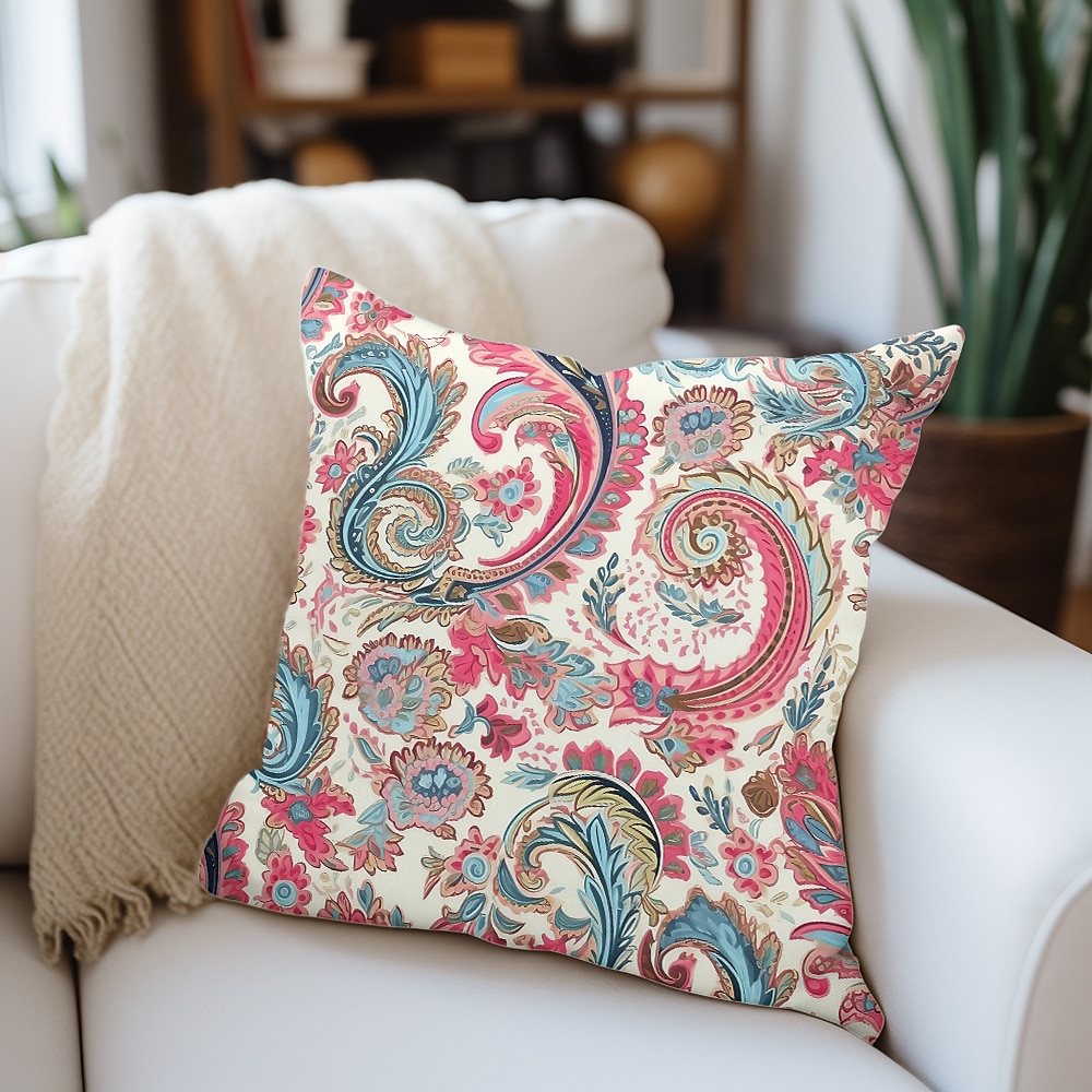 Vintage Paisley Double Side Pillow Cover 1PC Soft Decorative Square Cushion Case Pillowcase for Bedroom Livingroom Sofa Couch Chair 2023 - US $8.99 –P3