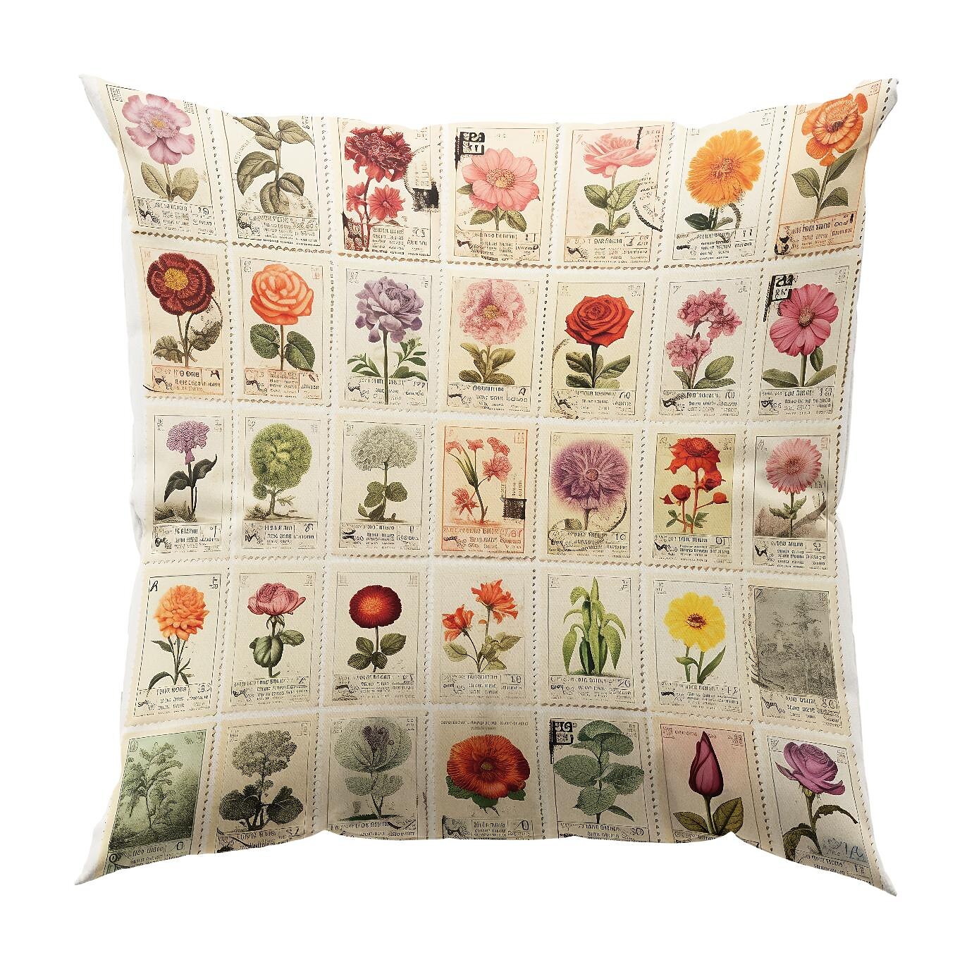 Flower Insect Double Side Pillow Cover 1PC Vintage Stamps Soft Decorative Square Cushion Case Pillowcase for Bedroom Livingroom Sofa Couch Chair 2023 - US $8.99 –P6