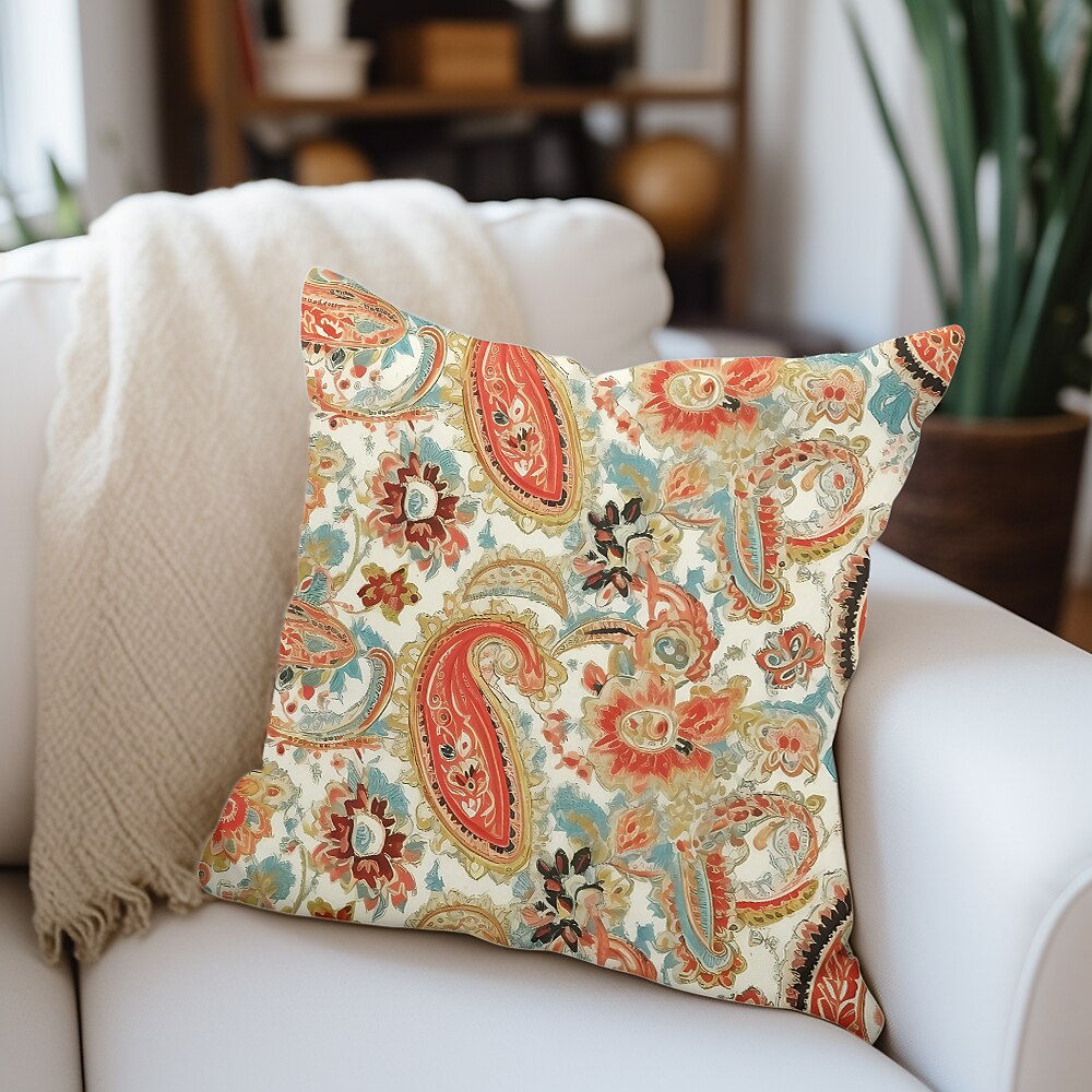 Vintage Paisley Double Side Pillow Cover 1PC Soft Decorative Square Cushion Case Pillowcase for Bedroom Livingroom Sofa Couch Chair 2023 - US $8.99 –P1