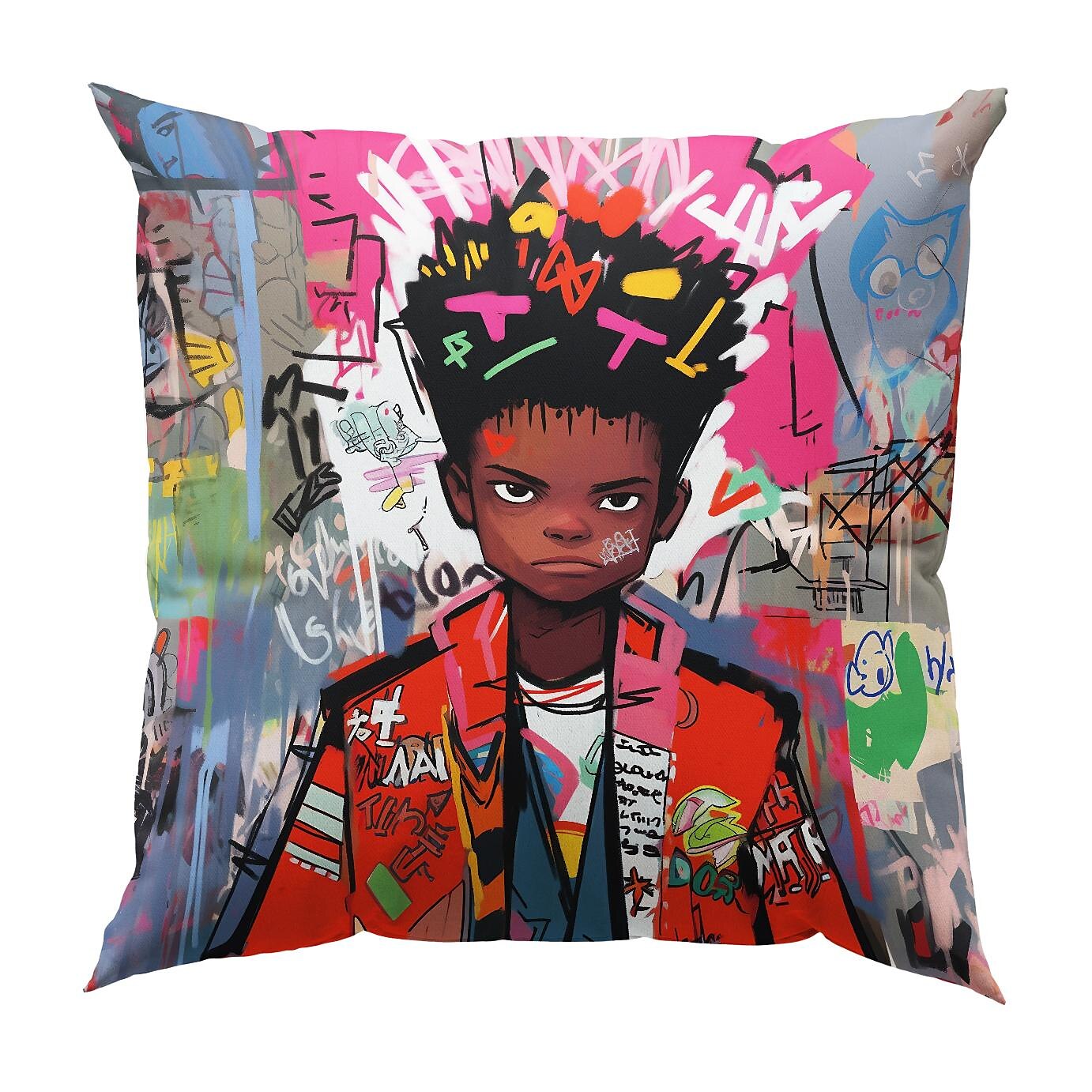 Double Side Pillow Cover 1PC Graffiti Boy Soft Decorative Square Cushion Case Pillowcase for Bedroom Livingroom Sofa Couch Chair 2023 - US $8.99 –P6