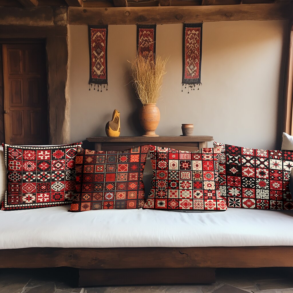 Morocco Geometric Double Side Pillow Cover 4PC Soft Decorative Square Cushion Case Pillowcase for Bedroom Livingroom Sofa Couch Chair 2023 - US $15.99 –P3