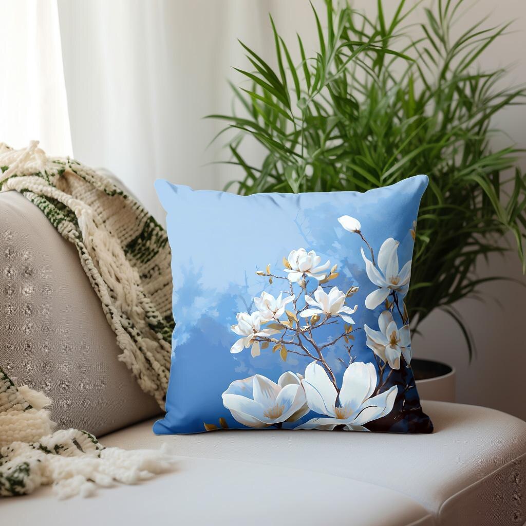 Floral Plant Double Side Pillow Cover 1PC Soft Decorative Square Cushion Case Pillowcase for Bedroom Livingroom Sofa Couch Chair 2023 - US $9.99 –P8