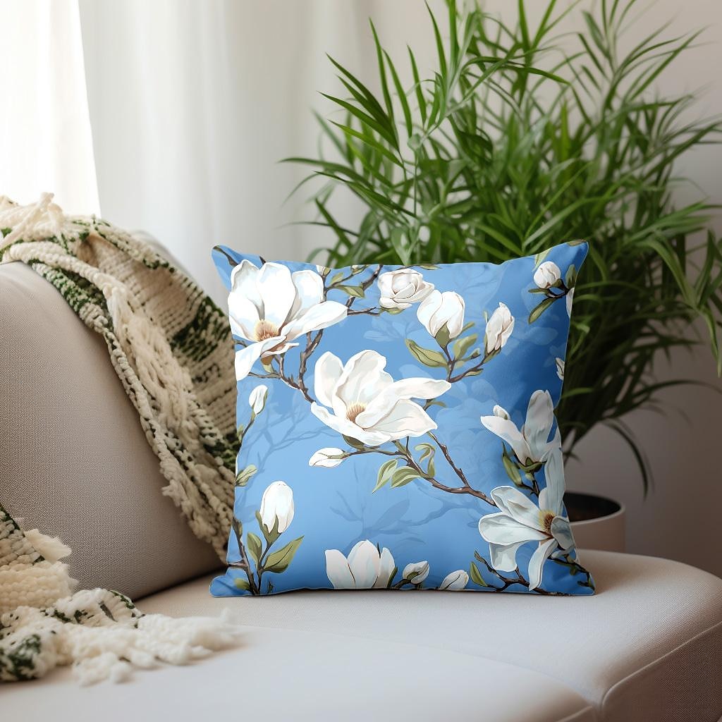 Floral Plant Double Side Pillow Cover 1PC Soft Decorative Square Cushion Case Pillowcase for Bedroom Livingroom Sofa Couch Chair 2023 - US $9.99 –P12