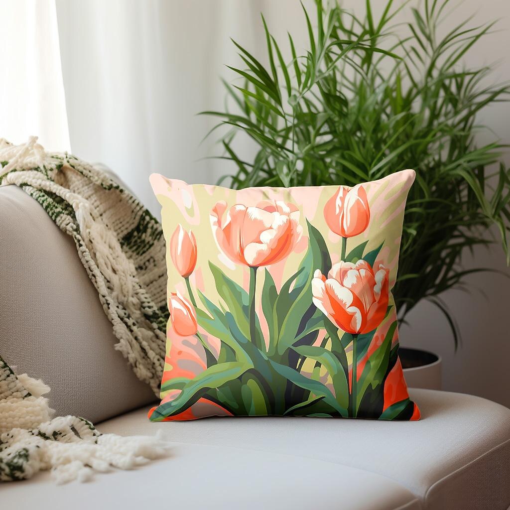 Floral Plant Double Side Pillow Cover 1PC Soft Decorative Square Cushion Case Pillowcase for Bedroom Livingroom Sofa Couch Chair 2023 - US $9.99 –P4