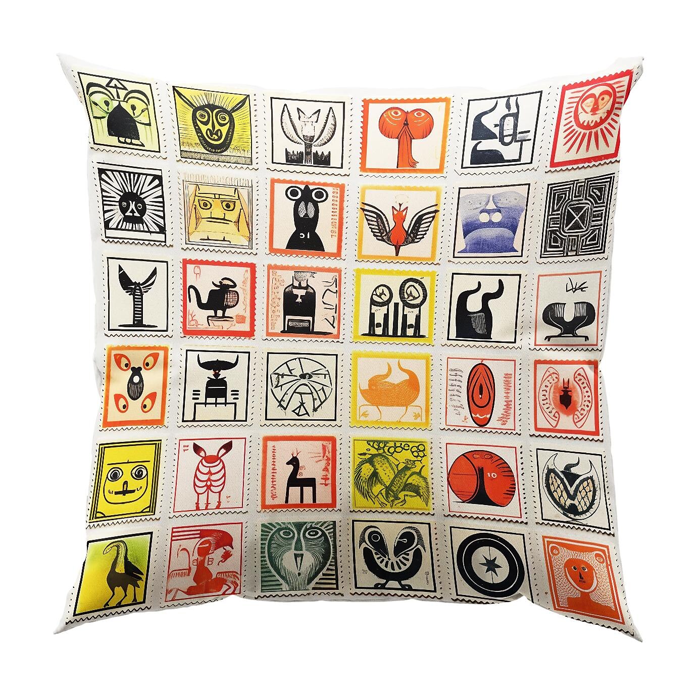 Stamp Collection Double Side Pillow Cover 1PC Soft Decorative Square Cushion Case Pillowcase for Bedroom Livingroom Sofa Couch Chair 2023 - US $8.99 –P19