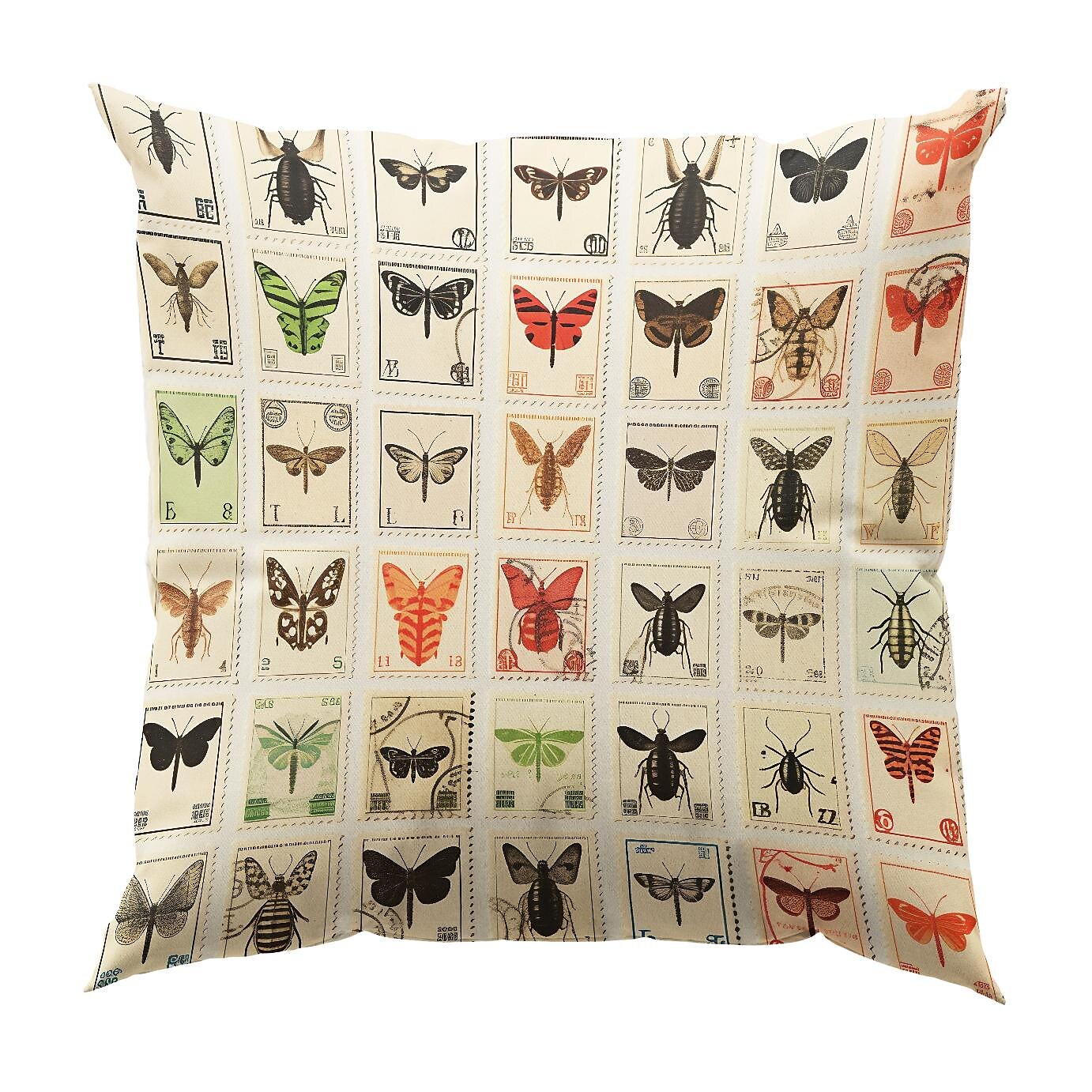 Flower Insect Double Side Pillow Cover 1PC Vintage Stamps Soft Decorative Square Cushion Case Pillowcase for Bedroom Livingroom Sofa Couch Chair 2023 - US $8.99 –P12