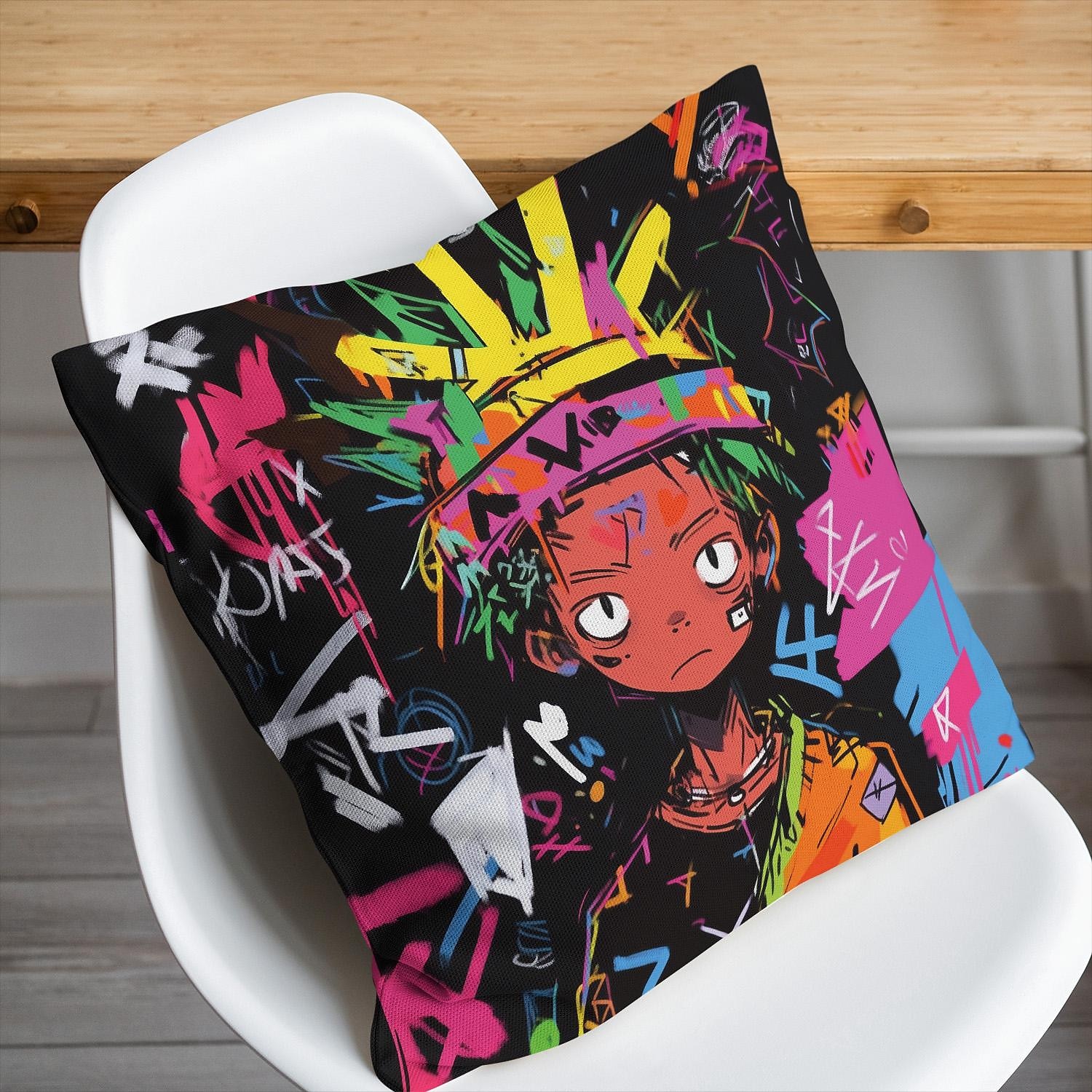 Double Side Pillow Cover 1PC Graffiti Boy Soft Decorative Square Cushion Case Pillowcase for Bedroom Livingroom Sofa Couch Chair 2023 - US $8.99 –P5