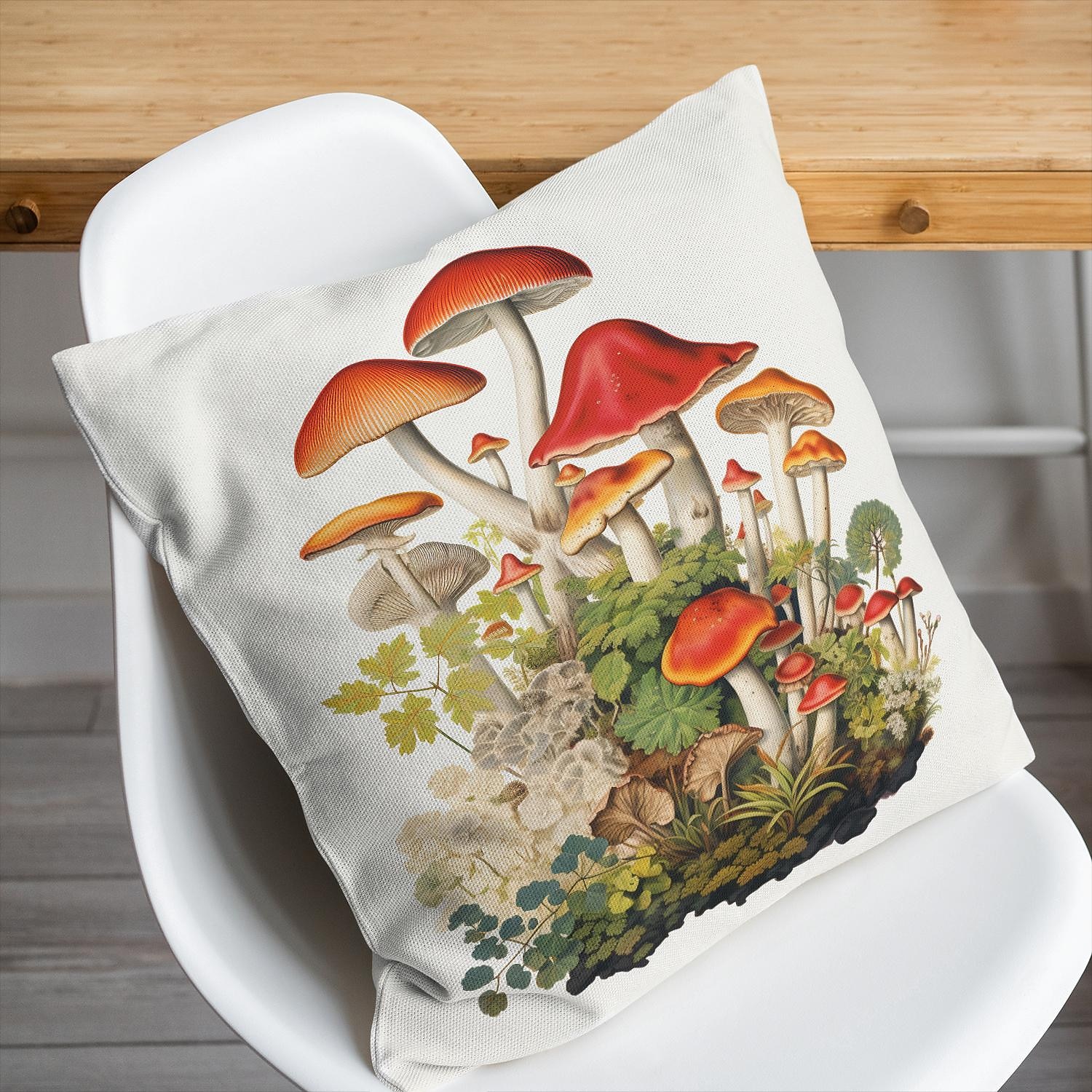 Mushroom Double Side Pillow Cover 1PC Floral Plant Soft Decorative Square Cushion Case Pillowcase for Bedroom Livingroom Sofa Couch Chair 2023 - US $8.99 –P2