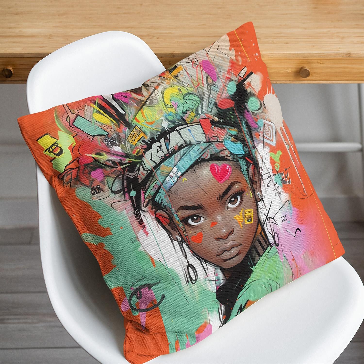 Double Side Pillow Cover 4PC Graffiti Street Boys Soft Decorative Square Cushion Case Pillowcase for Bedroom Livingroom Sofa Couch Chair 2023 - US $15.99 –P6