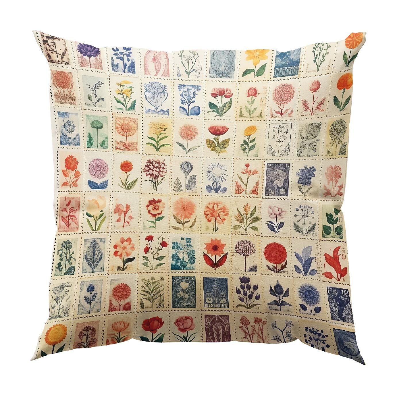 Flower Insect Double Side Pillow Cover 1PC Vintage Stamps Soft Decorative Square Cushion Case Pillowcase for Bedroom Livingroom Sofa Couch Chair 2023 - US $8.99 –P14