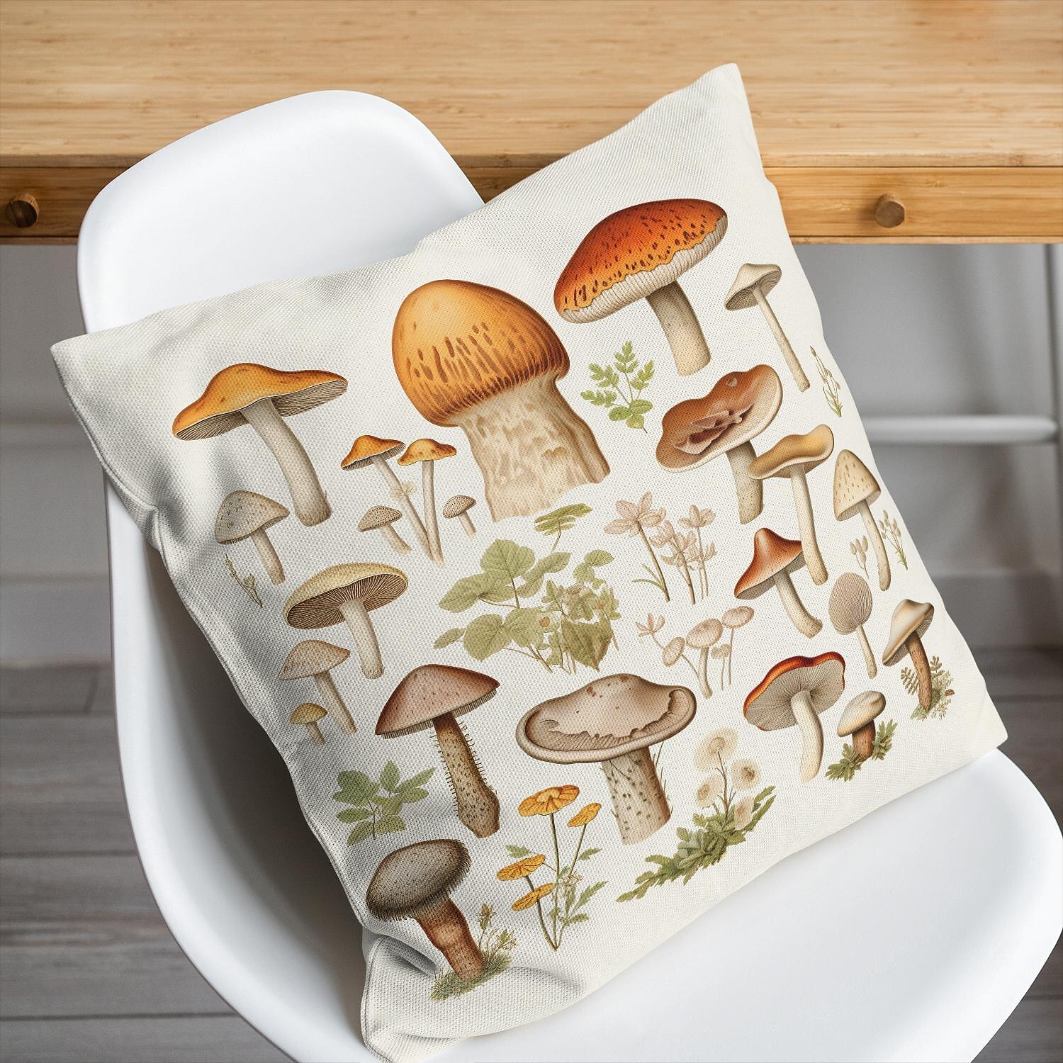 Mushroom Double Side Pillow Cover 1PC Floral Plant Soft Decorative Square Cushion Case Pillowcase for Bedroom Livingroom Sofa Couch Chair 2023 - US $8.99 –P5