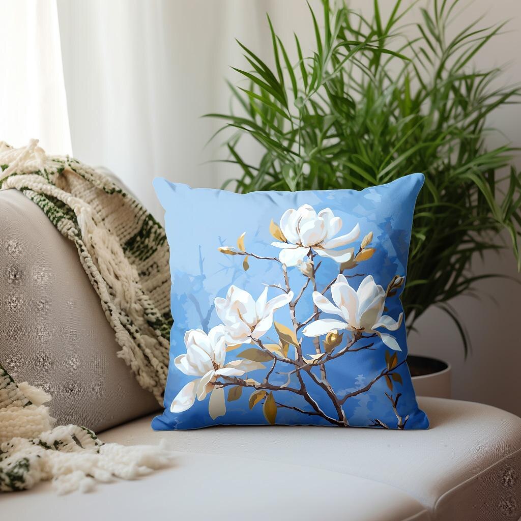 Floral Plant Double Side Pillow Cover 1PC Soft Decorative Square Cushion Case Pillowcase for Bedroom Livingroom Sofa Couch Chair 2023 - US $9.99 –P10