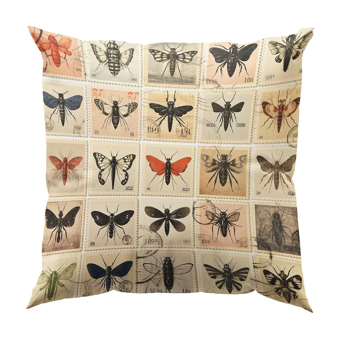 Flower Insect Double Side Pillow Cover 1PC Vintage Stamps Soft Decorative Square Cushion Case Pillowcase for Bedroom Livingroom Sofa Couch Chair 2023 - US $8.99 –P4