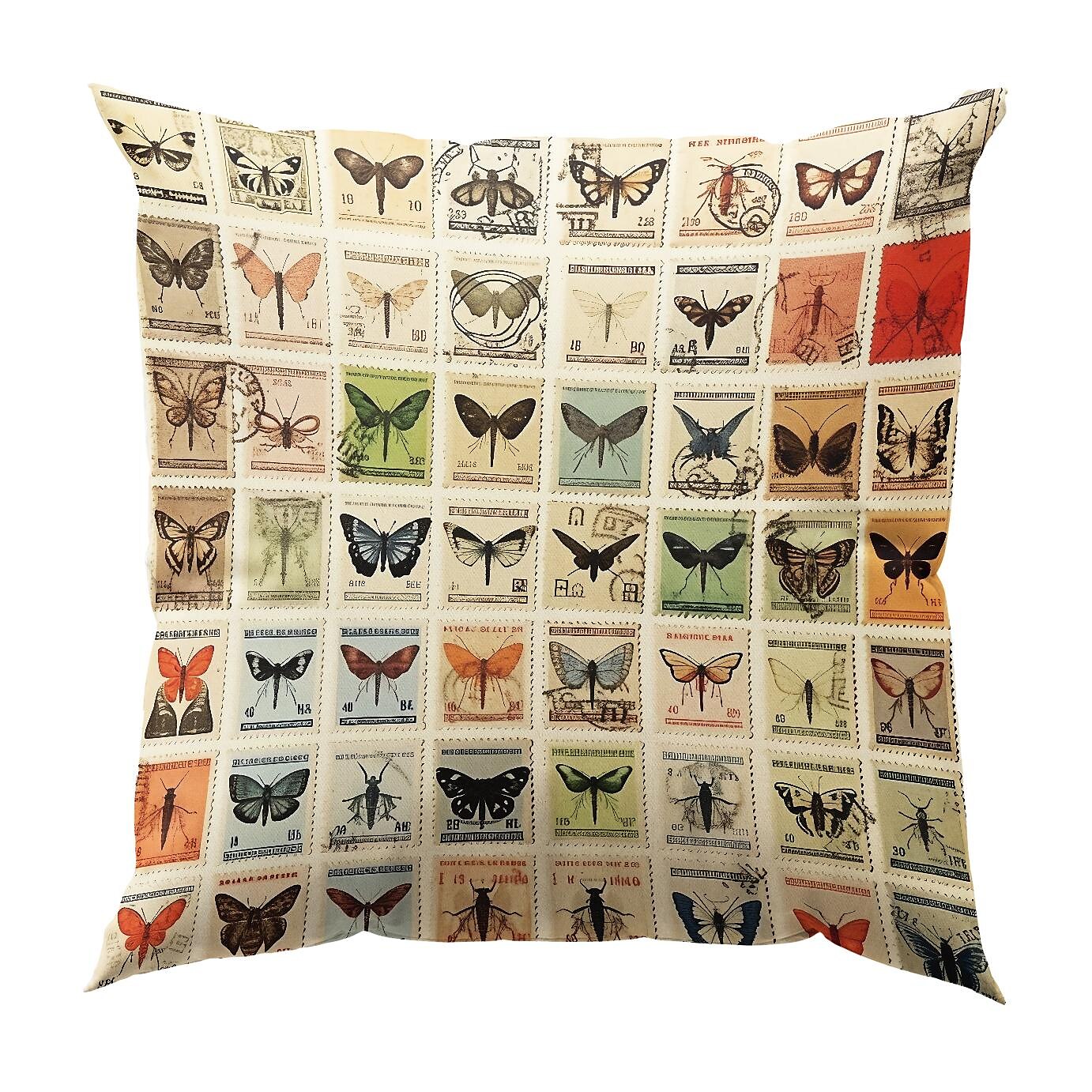 Flower Insect Double Side Pillow Cover 1PC Vintage Stamps Soft Decorative Square Cushion Case Pillowcase for Bedroom Livingroom Sofa Couch Chair 2023 - US $8.99 –P10