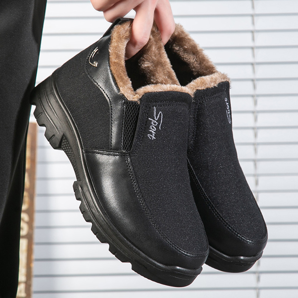 🤩 50% OFF - HOT SALE 🔥 Men's winter anti-slip fleece warm and slip-on outdoor sports shoes 🍂