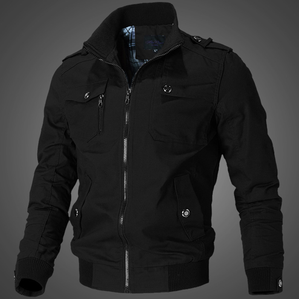 Lodowylabedz Męska kurtka młodzieżowa ze stójką na wiosnę i jesień