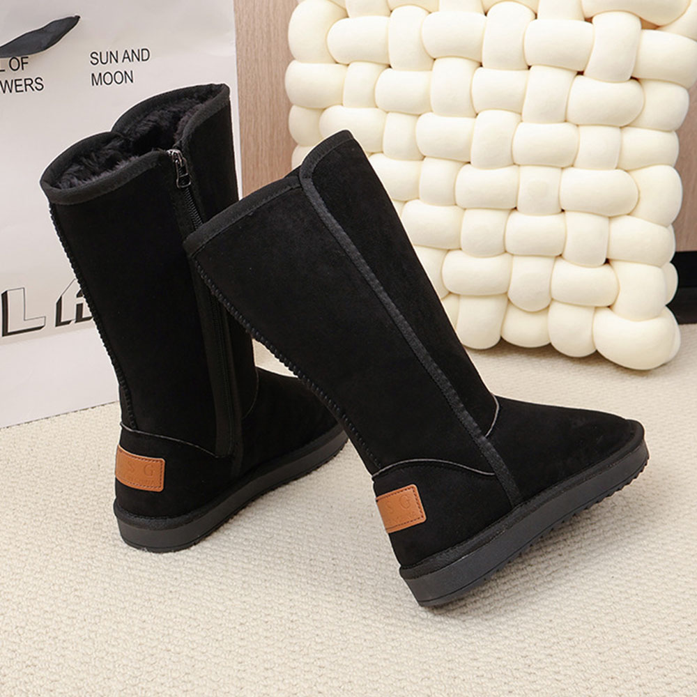 Lodowylabedz Stivali da neve alti con cerniera laterale e pile ispessito