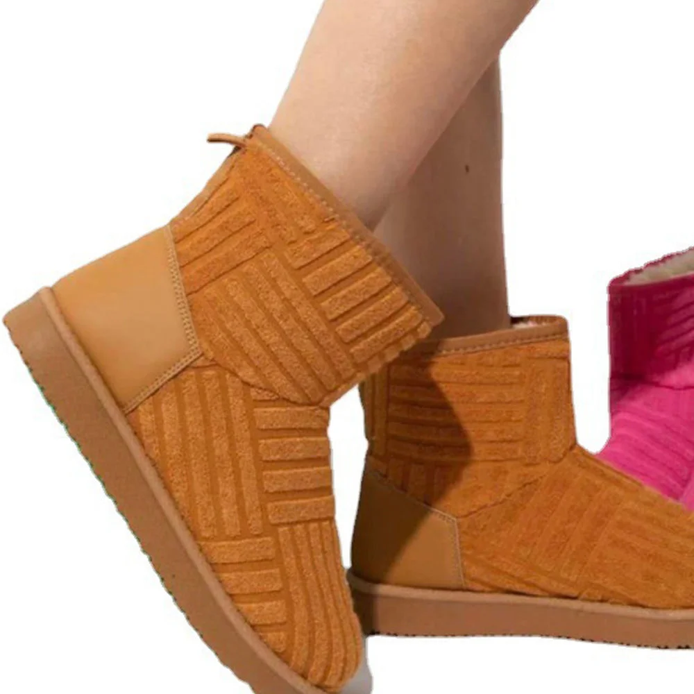 Lodowylabedz Nowe, jesienne i zimowe damskie śniegowce, polarowe, w jednolitym kolorze, o średniej grubości