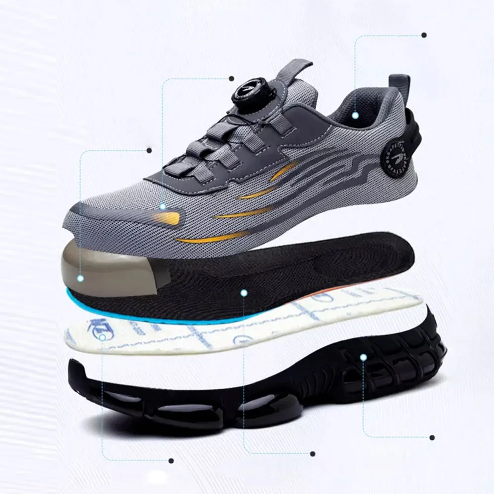 Lodowylabedz Męskie obuwie ochronne odporne na wstrząsy i przebicie