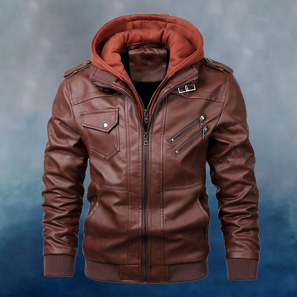 Lodowylabedz Męska zapinana na zamek polarowa kurtka cargo z wieloma kieszeniami