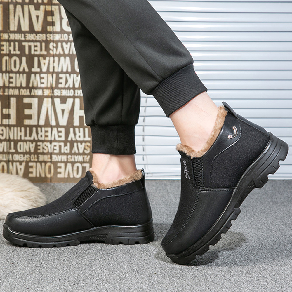 🤩 50% OFF - HOT SALE 🔥 Men's winter anti-slip fleece warm and slip-on outdoor sports shoes 🍂
