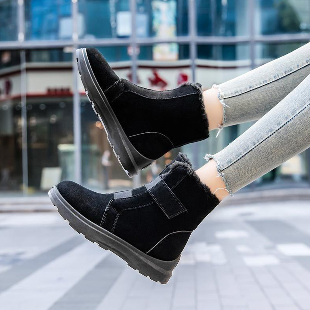 Lodowylabedz Modne, ciepłe botki zimowe. Damskie śniegowce na rzepy