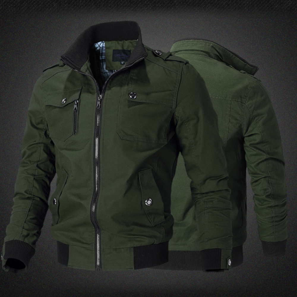 Lodowylabedz Męska kurtka młodzieżowa ze stójką na wiosnę i jesień