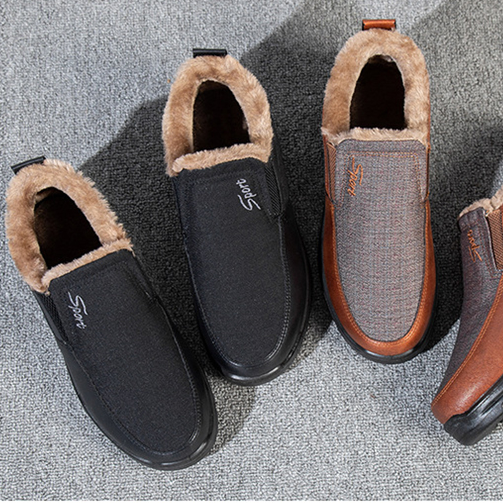 🤩 50% OFF - HOT SALE 🔥 Men's winter anti-slip fleece warm and slip-on outdoor sports shoes 🍂