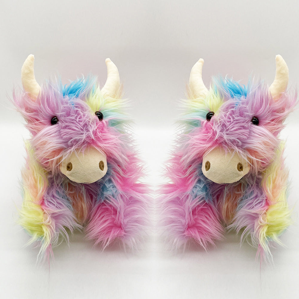 Gioiacombo™ Nowe, ciepłe i wygodne pluszowe kapcie w kształcie szkockiego jaka