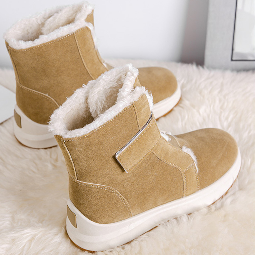 Lodowylabedz Modne, ciepłe botki zimowe. Damskie śniegowce na rzepy