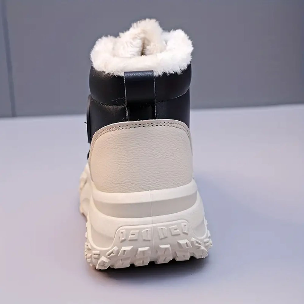 Lodowylabedz Damskie modne, antypoślizgowe, ciepłe tenisówki Pattysharan z grubą podeszwą