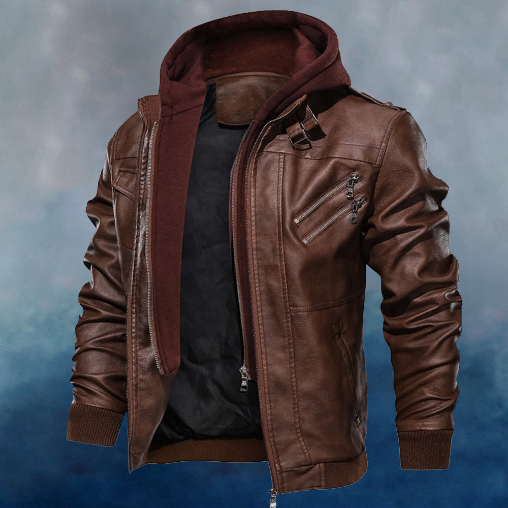 Lodowylabedz Męska zapinana na zamek polarowa kurtka cargo z wieloma kieszeniami