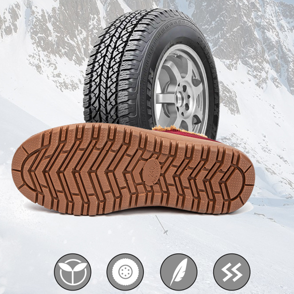 Lodowylabedz Zimowe nowe wodoodporne ciepłe polarowe pogrubione śniegowce