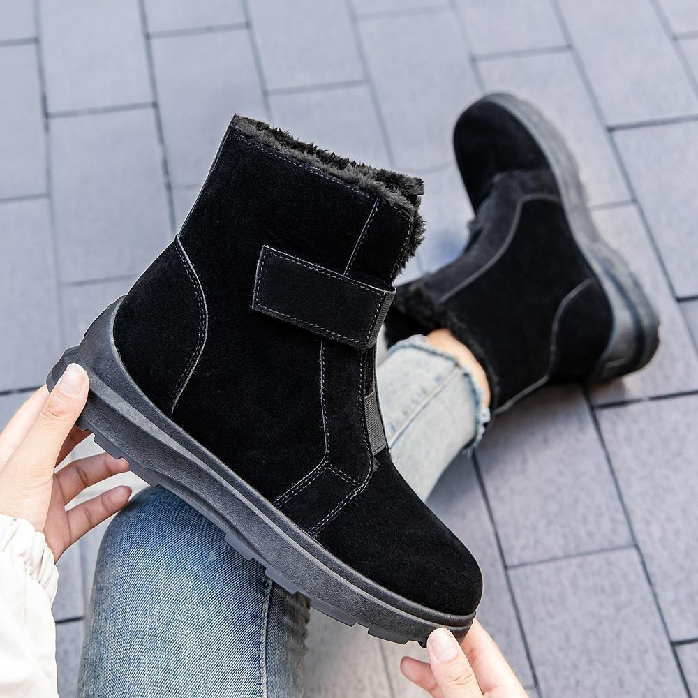 Lodowylabedz Modne, ciepłe botki zimowe. Damskie śniegowce na rzepy