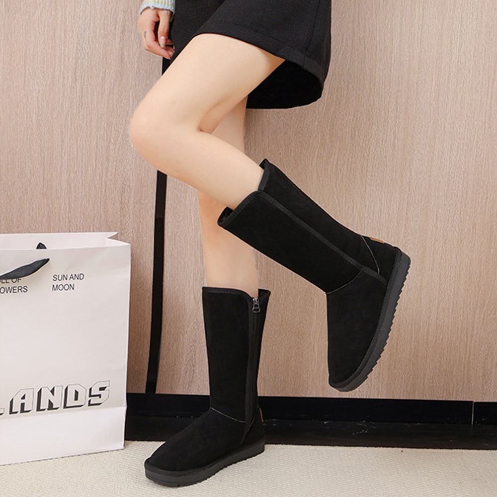 Lodowylabedz Stivali da neve alti con cerniera laterale e pile ispessito