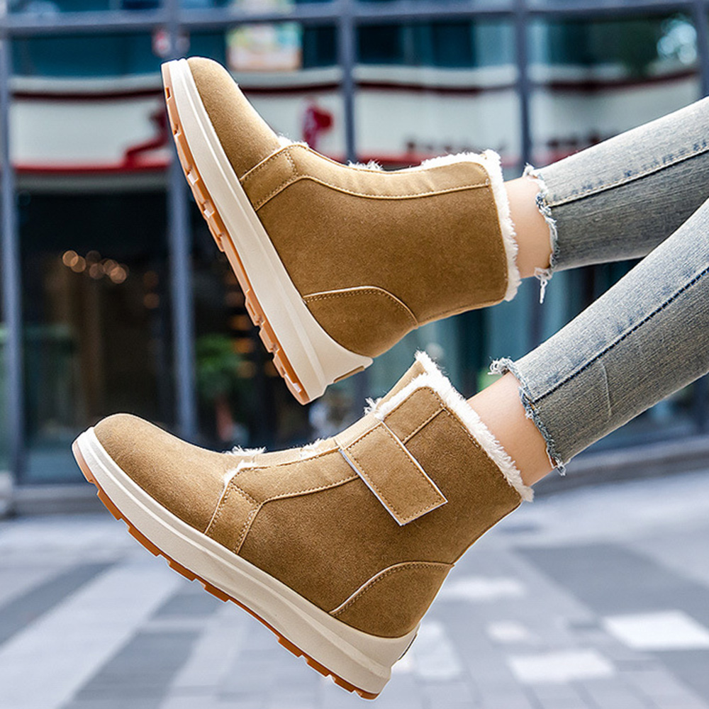 Lodowylabedz Modne, ciepłe botki zimowe. Damskie śniegowce na rzepy